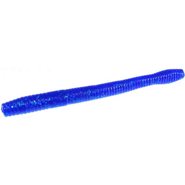 Zoom Magnum Finesse Worm Bait 5in Sapphire Blue