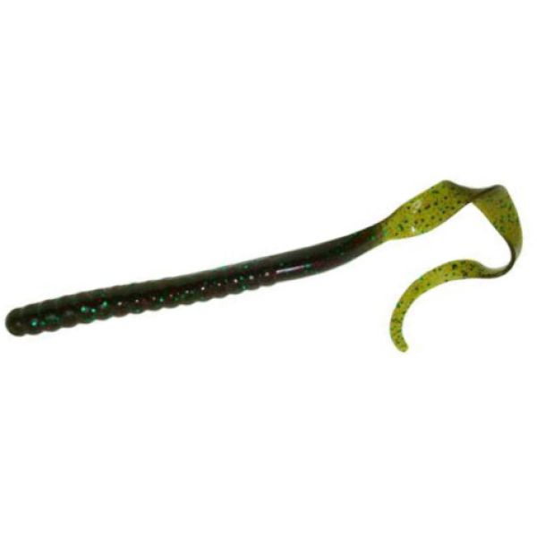 Zoom Ol' Monster Bait - 10.5in - Green Pumpkin Red&Grn