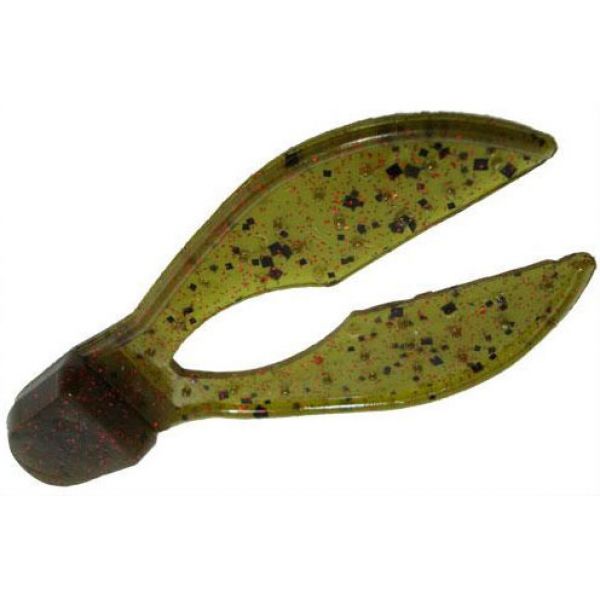 Zoom Super Chunk Bait 3-1/2in Green Pumpkin Red