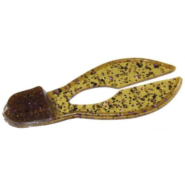 Zoom Super Chunk Bait 3-1/2in Green Pumpkin Purple Gold