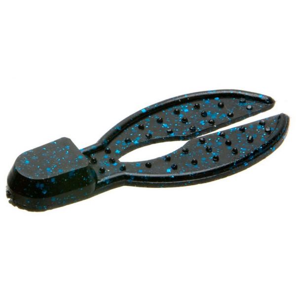 Zoom Super Chunk Jr. Bait 2in Black Blue Glitter