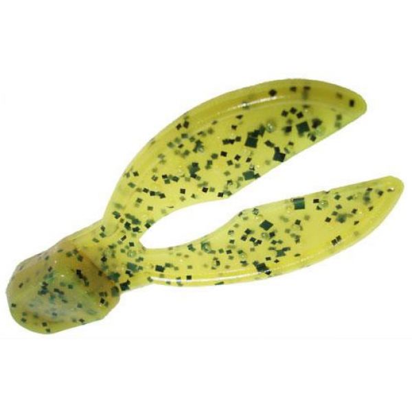 Zoom Super Chunk Jr. Bait 2in Chartreuse Pumpkin