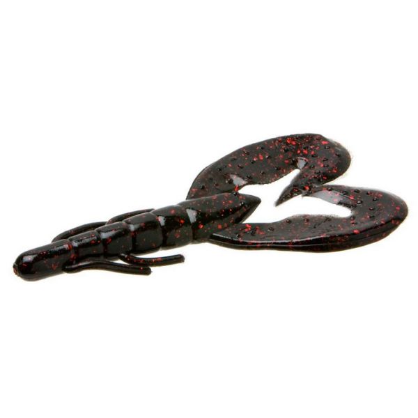 Zoom Super Speed Craw - 4in - Black Red Glitter