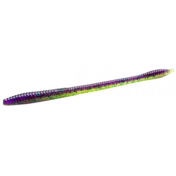 Zoom 001-161 6" U-Tail Worms Black Grape 20 Pk 14162