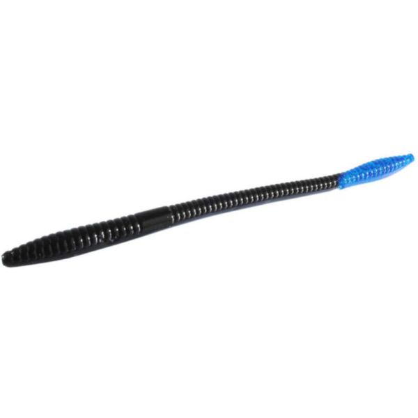 Zoom Trick Worm - 6-1/2in - Black/Blue