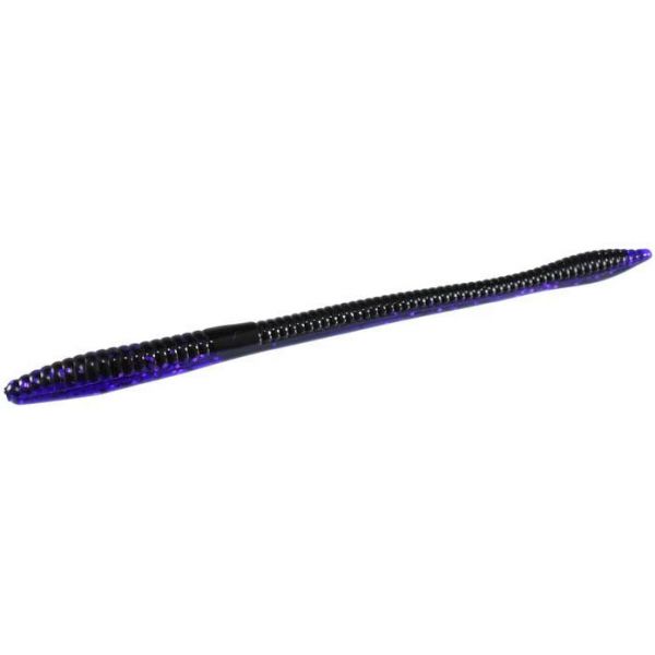 Zoom Trick Worm - 6-1/2in - Black Light