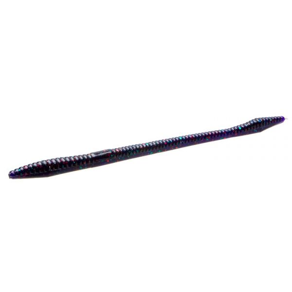 Zoom Trick Worm - 6-1/2in - Junebug Red