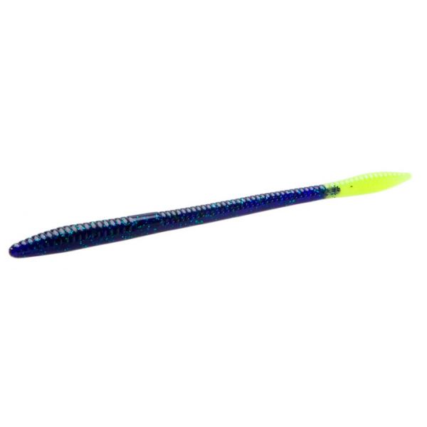 Zoom Trick Worm - 6-1/2in - Junebug Chartreuse