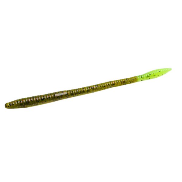 Zoom Trick Worm - 6-1/2in - Watermelon Red Chartreuse