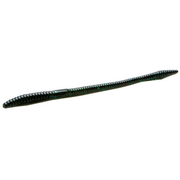 Zoom Trick Worm - 6-1/2in - Black Emerald