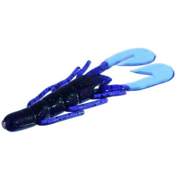 Zoom Ultra Vibe Speed Craw - Junebug Blue Tail