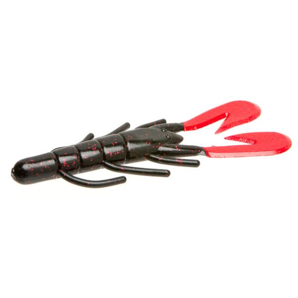 Zoom Ultra Vibe Speed Craw - Black/Red Glitter Tail