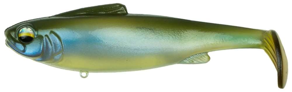 6th Sense Hangover Line Through Swimbait - 6.25in - MS - Ghost Minnow
