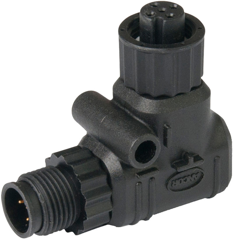 Ancor 270108 NMEA 2000 90 Degree Elbow Connector - TackleDirect