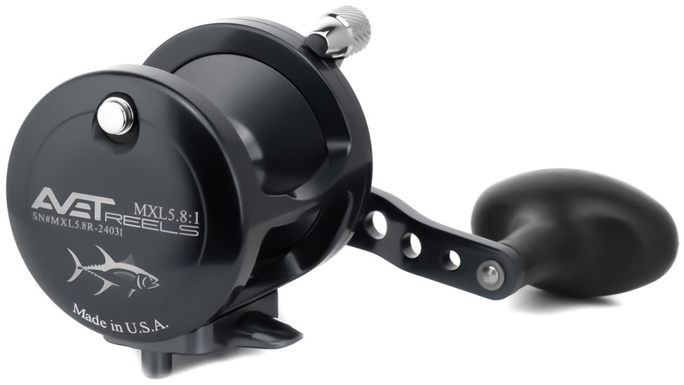 Avet MXL 5.8 Single Speed Lever Drag Casting Reel Black