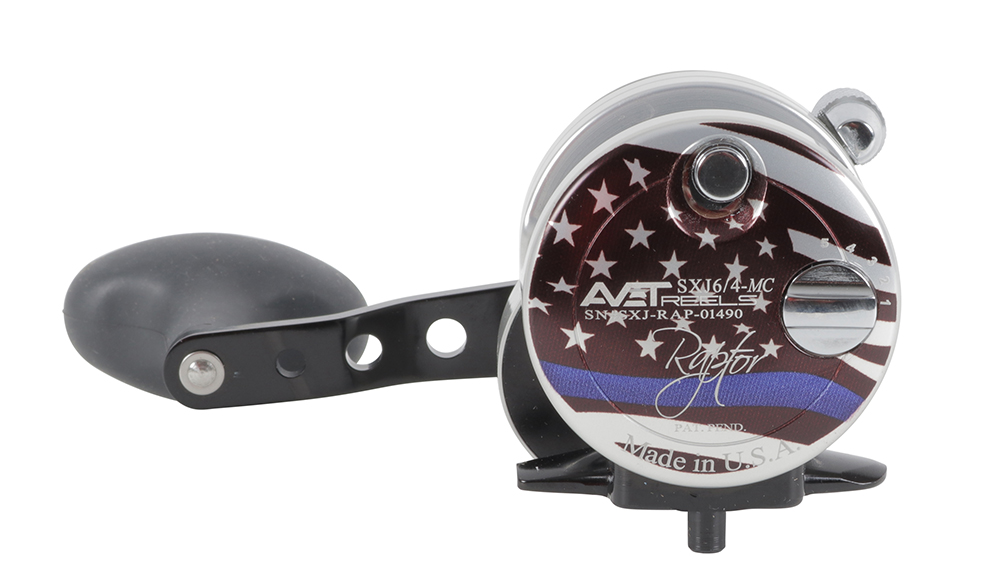 Avet Reels SXJ 6/4 MC RAPTOR Lever Drag Reel Blue Line - TackleDirect