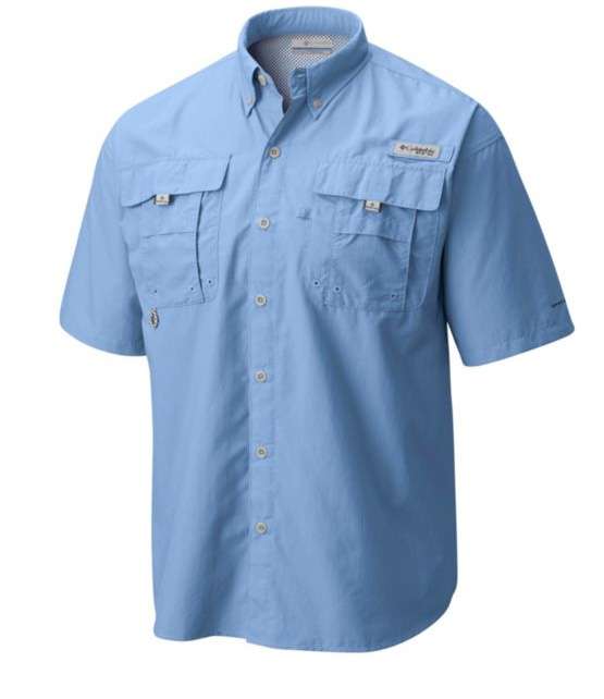 Columbia Men's Bahama II Short Sleeve Shirt, SAIL, XX-Large