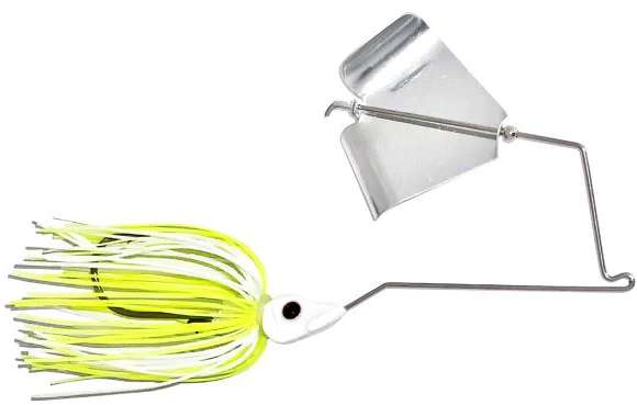 EPIC BAITS Slow Roll'r Buzzbait - 3/8oz - White/Chart