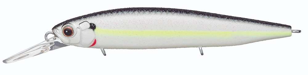 EVERGREEN FA-87 Jerkbaits - 3-3/8in - Glow Shad Duzzler