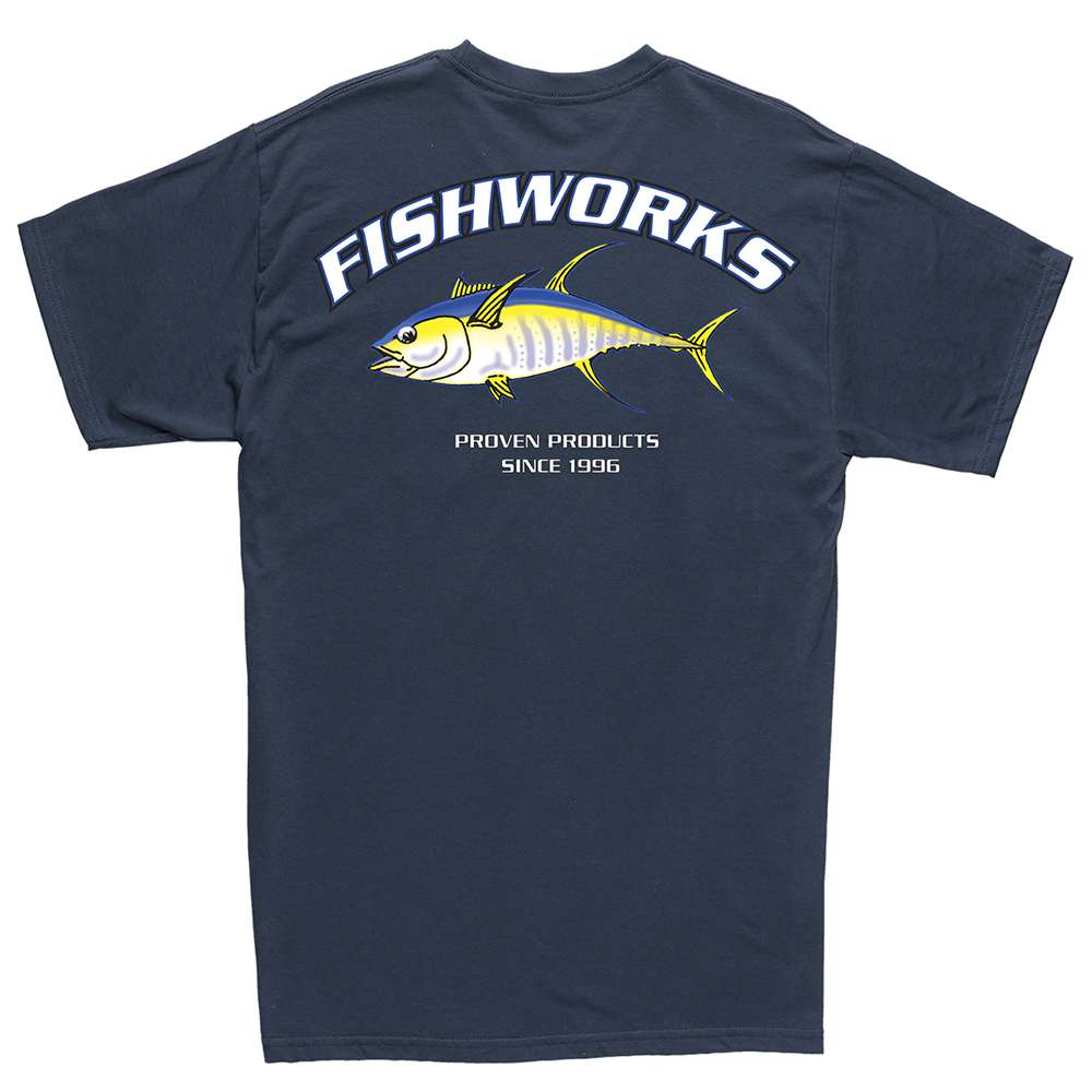 Fishworks Tuna Shield Short Sleeve T-Shirt Navy L