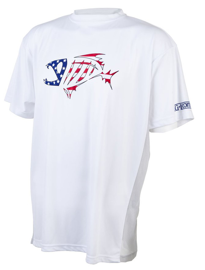 G Loomis Short Sleeve Tech T-Shirt - White - XL - TackleDirect