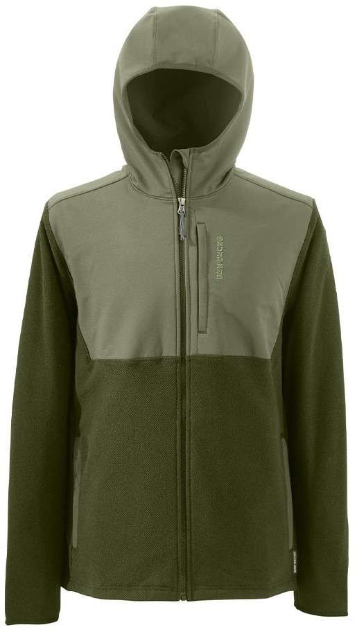 GRUNDENS Bering Fleece Pro Full Zip Hoodie - Deep Lichen Gr/Deep Depths - Lg