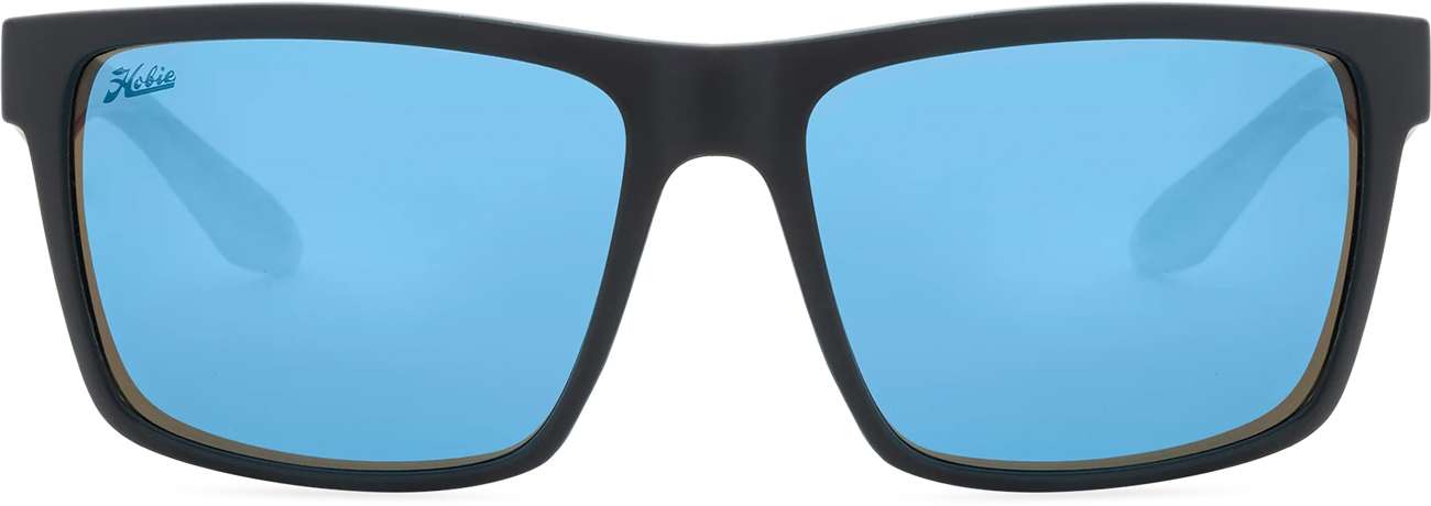 Hobie Cove Sunglasses Satin Black Cobalt Mirror TackleDirect