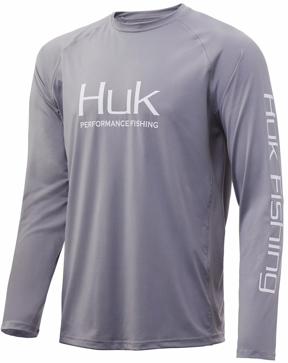 Huk Pursuit Vented Long Sleeve Shirt Sharkskin 2x Large Tackledirect 0320