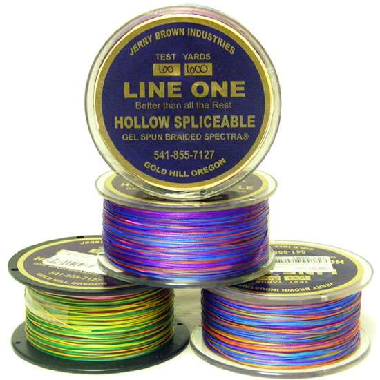 Jerry Brown JB Line One 130LB Hollow Spliceable Braided Spectra 600 Yards 