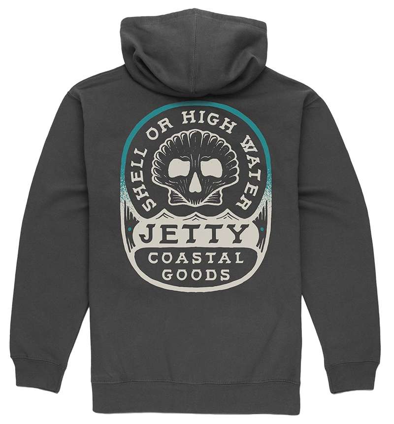 Jetty Highwater Hoodie - Charcoal - Medium - TackleDirect