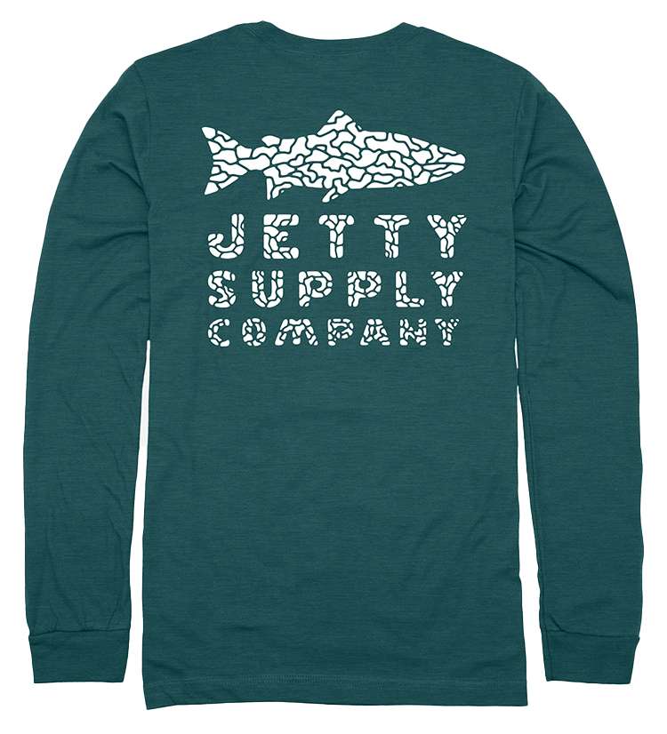 Jetty Reefraction Long Sleeve T-Shirt - Teal - L - TackleDirect