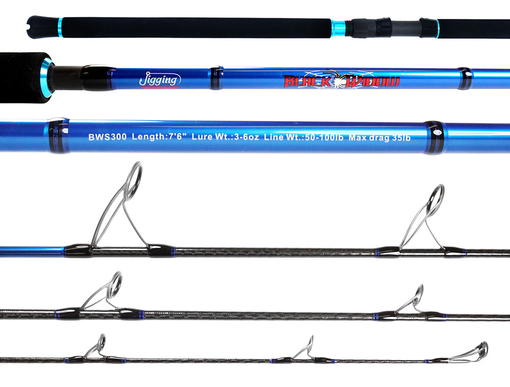 JIGGING WORLD Black Widow 300S Popping Rod