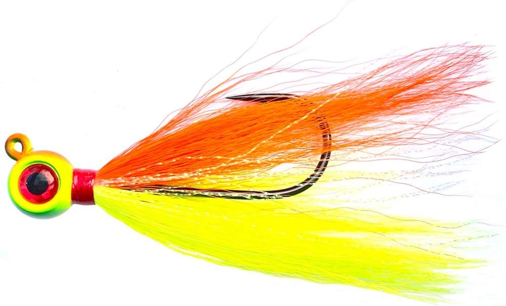 JIGGING WORLD Epoxy Teaser Jig - Bucktail - Fire Tiger