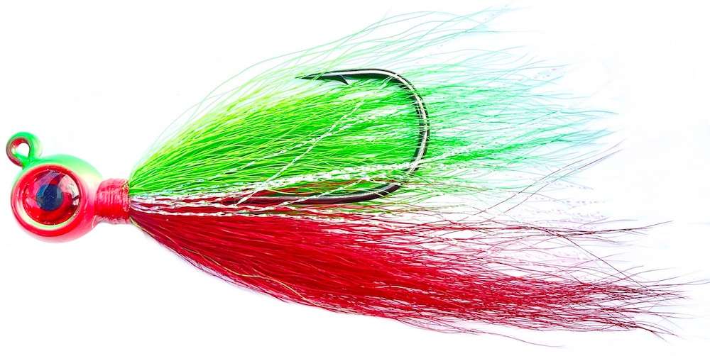 JIGGING WORLD Epoxy Teaser Jig - Bucktail - Nuclear Chicken