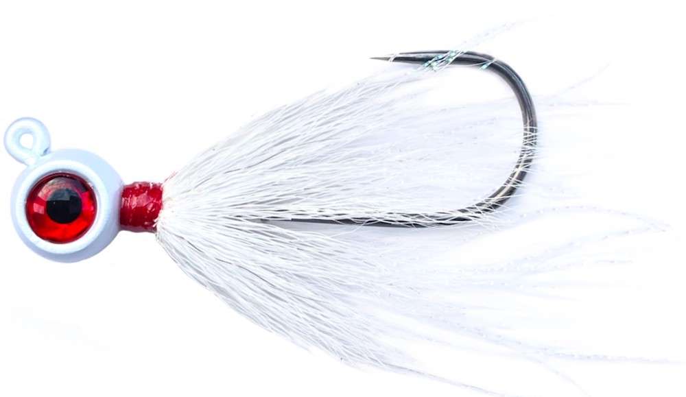 JIGGING WORLD Epoxy Teaser Jig - Bucktail - White