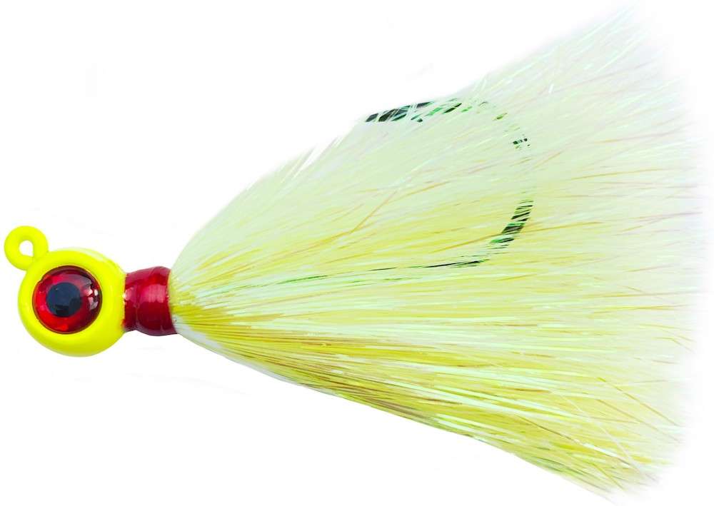 JIGGING WORLD Epoxy Teaser Jig - Mylar - Chartreuse