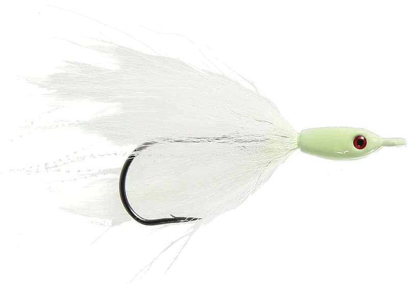 JIGGING WORLD Fluke Candy V2 Teasers - Bucktail - Glow