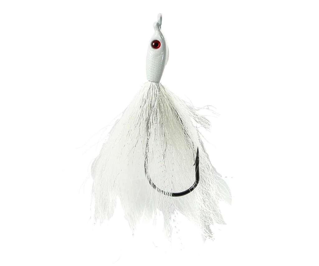 JIGGING WORLD Fluke Candy V2 Teasers - Bucktail - White