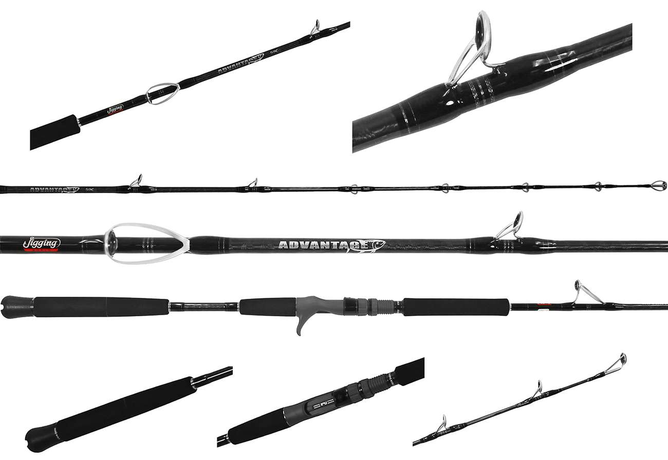 JIGGING WORLD Ghost Hunter Advantage Jigging Casting Rod - JW-GHADV-250C