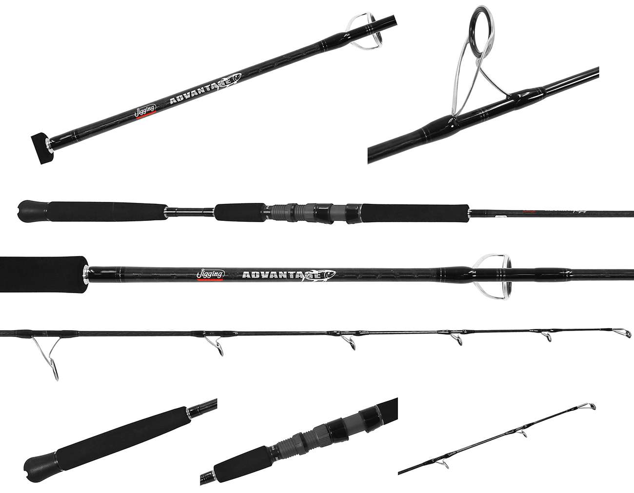 JIGGING WORLD Ghost Hunter Advantage Jigging Spin Rod - JW-GHADV-250S