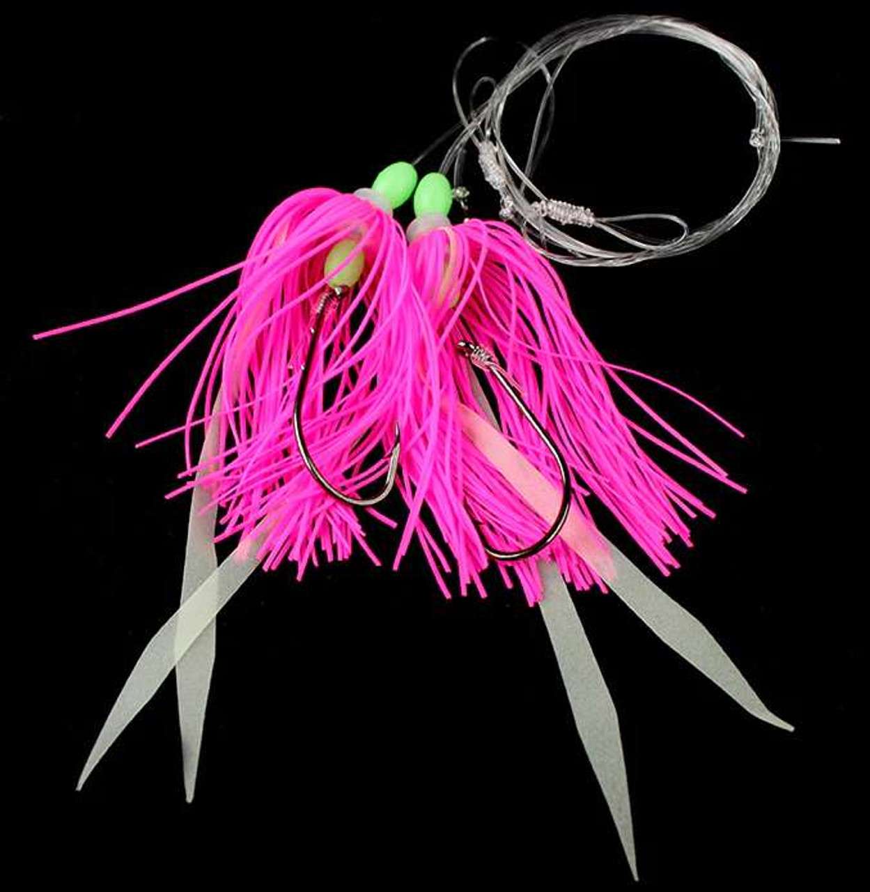 JIGGING WORLD Hi-Lo Silicone Skirt Rig - 4/0 - Pink