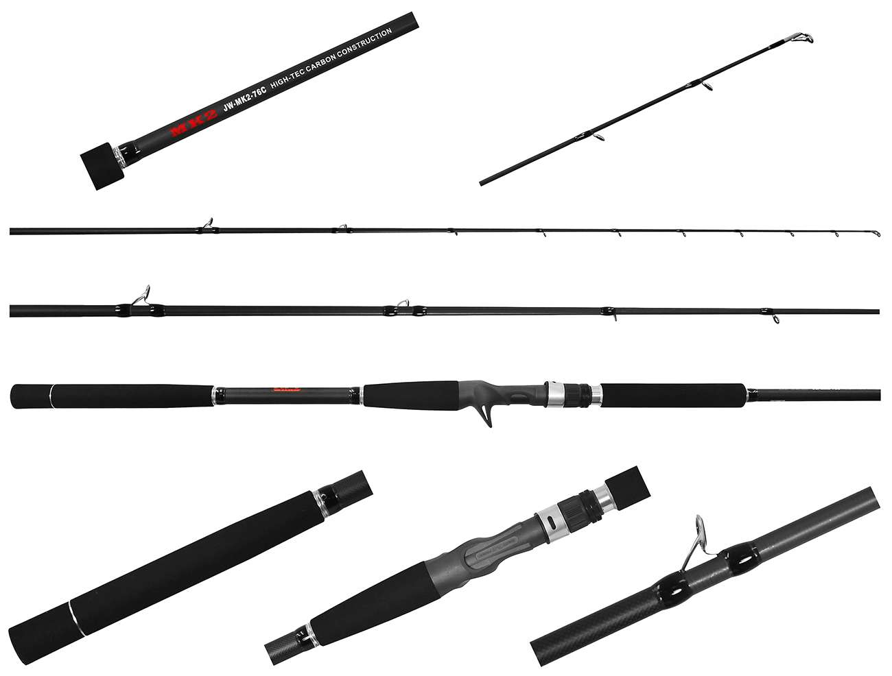 JIGGING WORLD MK2 Nano Carbon Casting Rod - JW-MK2-76C