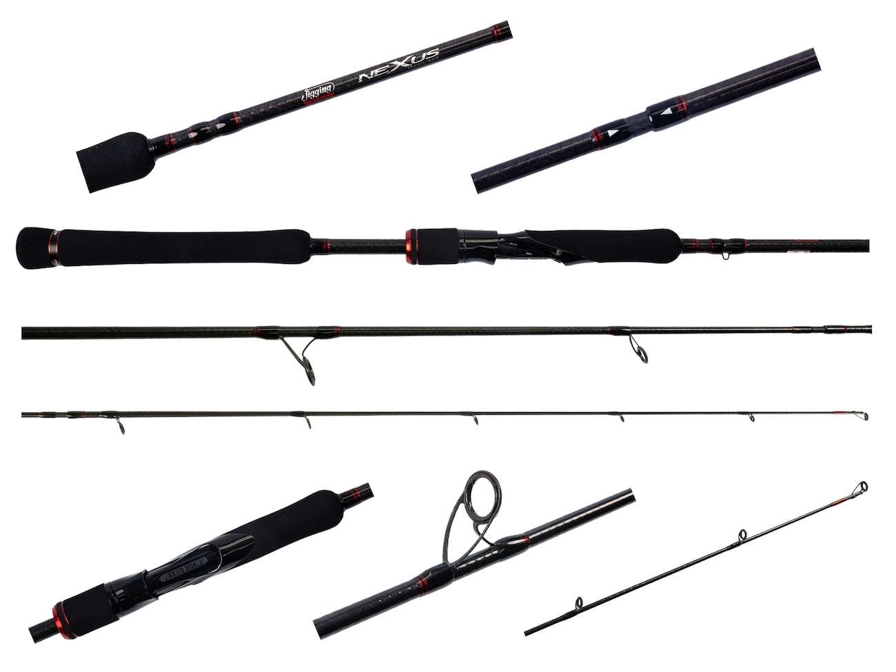 JIGGING WORLD Nexus 2.0 Travel Spinning Rod - JW-NEX703S-H