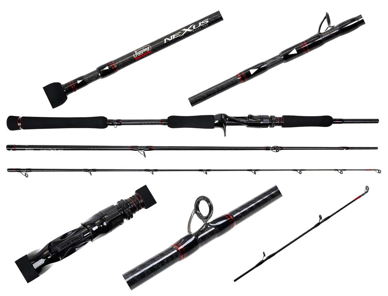 Jigging World JW-NEX763C-H Nexus 2.0 Travel Casting Rod - TackleDirect
