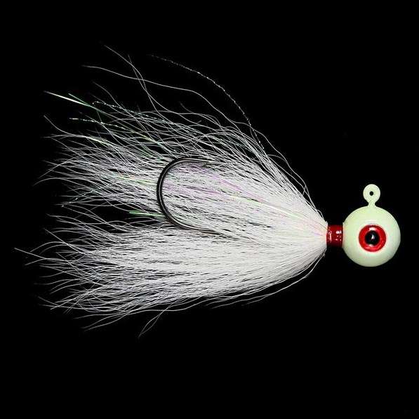 JIGGING WORLD Power Ball V2 Bucktail Jig - 1/2oz - Glow