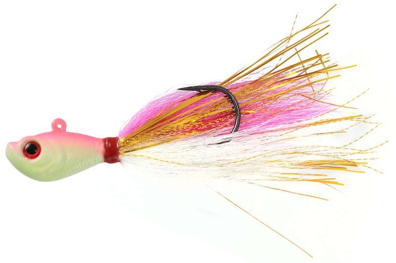 JIGGING WORLD Premium Bucktail V2 Jig - 1oz - Pink Shine