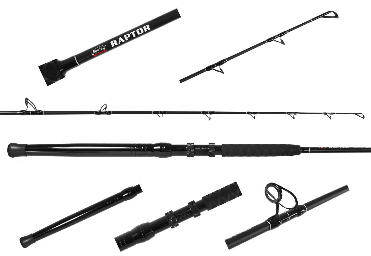 JIGGING WORLD Raptor Aluminum Unibutt Casting Rod - JW-RAP661C-HAL