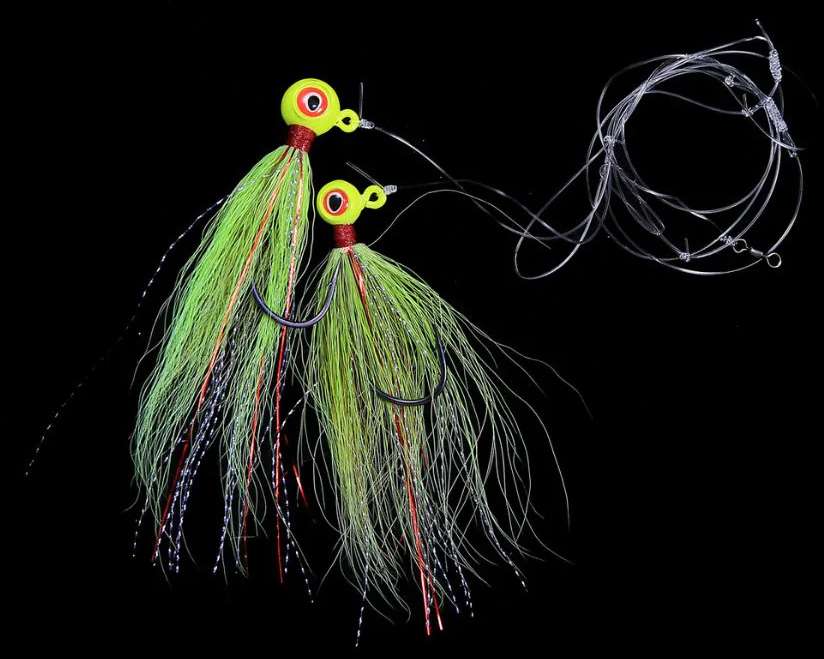 JIGGING WORLD BuckEye Hi-Lo Rig - Chartreuse