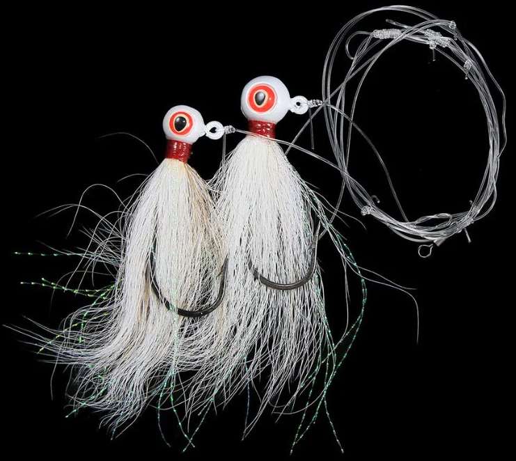 JIGGING WORLD BuckEye Hi-Lo Rig - White