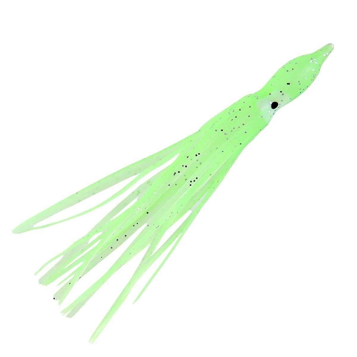 JIGGING WORLD Squid Teaser - 4in - Chartreuse/Glow